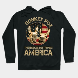 Donkey Pox The Disease Destroying America Donkeypox Vintage Hoodie